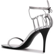 Saint Laurent metallic Lexi 100mm sandal - Sandálias - 