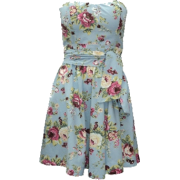 Strapless floral dress - Vestiti - 