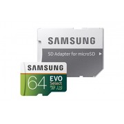 Samsung 64GB 100MB/s (U3) MicroSDXC EVO Select Memory Card with Adapter (MB-ME64GA/AM) - Accessories - $22.99 