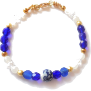 Santorini Bracelet with white and blue - ブレスレット - $22.00  ~ ¥2,476