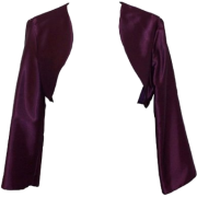 Satin Bolero Jacket Cover-Up Formal Prom Bridesmaid Junior Plus Size eggplant - Jacket - coats - $24.99 