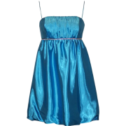 Satin Crystal Babydoll Bubble Mini Dress Prom Bridesmaid Holiday Formal Gown Teal - Dresses - $29.99 