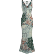 Satin cowl Neck Dress - Haljine - 