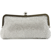 Scarleton Elegant Crystal Clutch H3008 Silver - Clutch bags - $39.99 