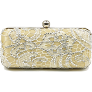 Scarleton Lace Minaudiere With Crystals H3023 Gold - Torby z klamrą - $19.99  ~ 17.17€