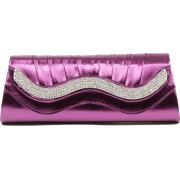 Scarleton Metallic Clutch With Crystals H3015 Purple - Torbe s kopčom - $19.99  ~ 17.17€