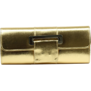 Scarleton Metallic Flap Clutch H3063 Gold - Schnalltaschen - $14.99  ~ 12.87€