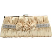 Scarleton Satin Clutch with Rhinestones and Roses H3064 Gold - Carteras tipo sobre - $14.99  ~ 12.87€