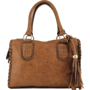 Scarleton Vintage Top Zip Satchel H1113 Brown - Hand bag - $29.99 