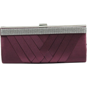 Scarleton Woven Satin Clutch with Crystals H3060 Purple - Schnalltaschen - $14.99  ~ 12.87€