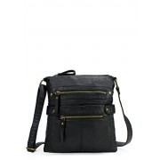 Scarleton Casual Double Zipper Crossbody Bag H1820 - Hand bag - $16.99 