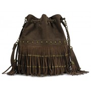 Scarleton Couture Studded Tassel Drawstring Bag H2008 - Torebki - $12.99  ~ 11.16€