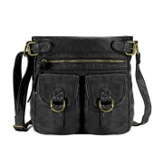 Scarleton Simple Duplet Pocket Crossbody Bag H1998 - Hand bag - $19.99 