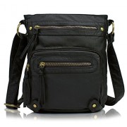 Scarleton Washed Multi Pocket Crossbody Bag H1693 - Hand bag - $19.99 