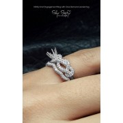 Semi Mount Engagement Ring, Infinity Kno - Mie foto - 