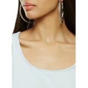 Set of 3 Metallic Hoop Earrings - Uhani - $3.99  ~ 3.43€