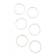 Set of 3 Velvet Hoop Earrings - Uhani - $4.99  ~ 4.29€