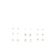 Set of 9 Assorted Rhinestone Stud Earrings - Earrings - $5.99 