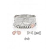Set of Charm Bangles and Stud Earrings - Uhani - $6.99  ~ 6.00€