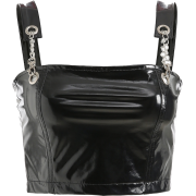 Sexy PU leather chain openwork sling ves - Westen - $19.99  ~ 17.17€