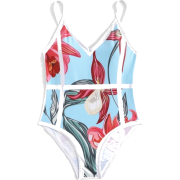 Shein Flower Print Swimsuit - Uncategorized - $26.00  ~ ¥2,926