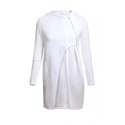 Sidefeel Women Asymmetric Hem Hoodie Long Sleeve Wrap Front Sweatshirt Tops - Shirts - $39.99 