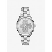 Slater Pave Silver-Tone Watch - Watches - $395.00 