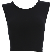 Sleeveless t-shirt eyelet strapless back - Vests - $15.99 