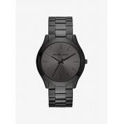 Slim Runway Black-Tone Stainless Steel Watch - Zegarki - $195.00  ~ 167.48€