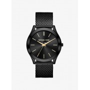 Slim Runway Mesh Black-Tone Watch - Uhren - $260.00  ~ 223.31€