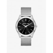 Slim Runway Mesh Silver-Tone Watch - Watches - $195.00 