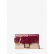 Sloan Color-Block Leather Chain Wallet - Wallets - $228.00 
