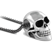 Small Skull Necklace #humanskulljewelry - 项链 - $35.00  ~ ¥234.51