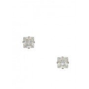 Small Square Cubic Zirconia Stud Earrings - Earrings - $2.99 