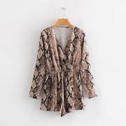 Snake Print Fashion Jumpsuit Wide Leg Sh - Overall - $27.99  ~ 24.04€