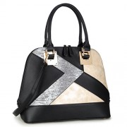 Snake Skin Patchwork Women Designer Handbags Vegan Leather Satchel Bags Shoulder Bags Purses - Hand bag - $25.99  ~ £19.75