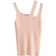 Solid Color Sleeveless Slim Knit Camisol - Košulje - kratke - $25.99  ~ 165,10kn