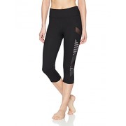 Splendid Women's Activewear Yoga Striped Cross Panel Capri - Pants - $29.99 