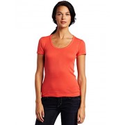 Splendid Women's Always 1x1 Short Sleeve Scoop Neck Tee - Košulje - kratke - $38.40  ~ 243,94kn