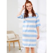 Split Side Striped Dress - Accessories - $7.00 