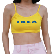 Spoofed Letter IKEA Yellow Sling - Tunic - $15.99 