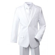 Spring Notion Big Boys' Modern Fit Dress Suit Set White - Dresses - $25.00 