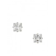 Square Cubic Zirconia Stud Earrings - Aretes - $2.99  ~ 2.57€