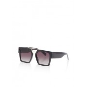 Square Metallic Top Bar Sunglasses - Sončna očala - $5.99  ~ 5.14€