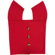 Square collar single-breasted knit vest - Košulje - kratke - $25.99  ~ 165,10kn