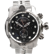 Stainless Steel Reserve Venom Quartz Chronograph Diver Black Dial Day Date - Watches - $449.79 