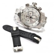 Stainless Steel Reserve Venom Quartz Chronograph Diver Silver Dial Day Date - Watches - $427.70 