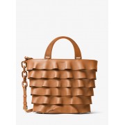 Stanwyck Large Ruffled French Calf Tote - Hand bag - $1,950.00 