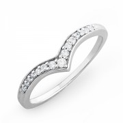 Sterling Silver Round Diamond Fashion Ring (1/10 cttw) - Aneis - $49.00  ~ 42.09€