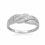 Sterling Silver Round Diamond Promise Ring (1/10 cttw) - Rings - $49.98 